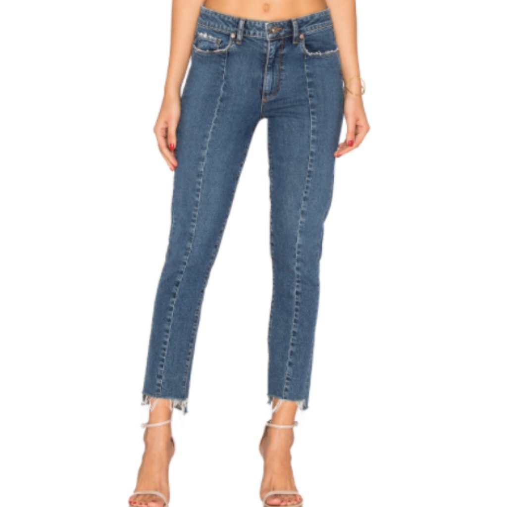 Paige Denim Jacquline Straight Rawhem Crop Jeans